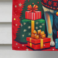 Norwegian Elkhound Holiday Christmas House Flag