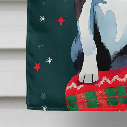 Boston Terrier Christmas House Flag