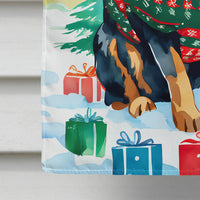 Rottweiler Christmas House Flag