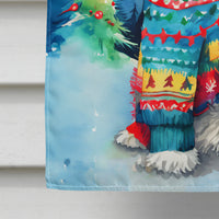 Komondor Christmas House Flag