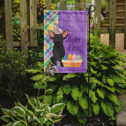 Black Chihuahua Easter Garden Flag