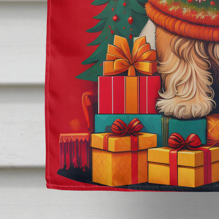 Lhasa Apso Holiday Christmas House Flag