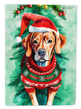 Vizsla Christmas House Flag