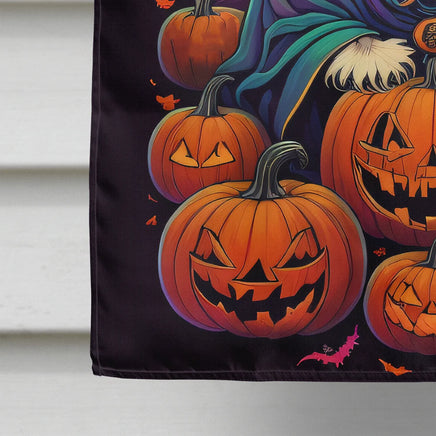 Shih Tzu Witchy Halloween House Flag