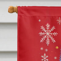 American Eskimo Holiday Christmas House Flag