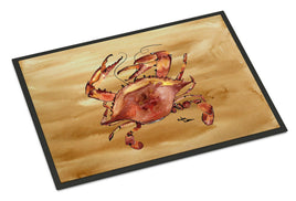 Cooked Crab Sandy Beach Indoor or Outdoor Mat 24x36