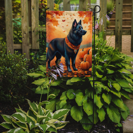 Belgian Sheepdog Fall Garden Flag