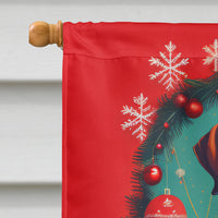 Rhodesian Ridgeback Holiday Christmas House Flag