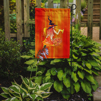 Mermaid in Witches Hat Halloween Flag Garden Size