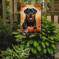 Rottweiler Fall Garden Flag