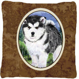 Alaskan Malamute Decorative   Canvas Fabric Pillow