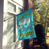 Another Day in Paradise Flag Canvas House Size