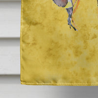 Bee on Yellow Flag Canvas House Size