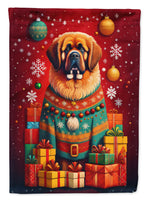 Tibetan Mastiff Holiday Christmas House Flag