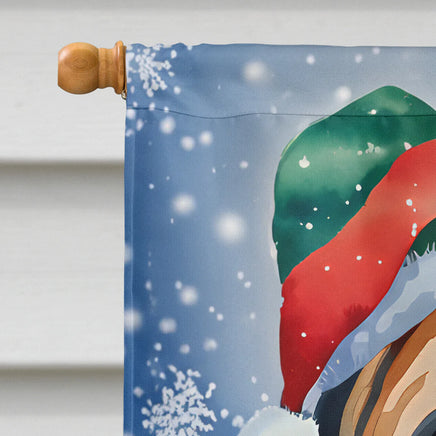 Mastiff Christmas House Flag