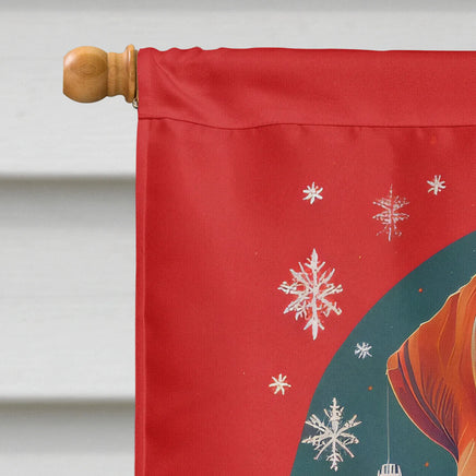 Vizsla Holiday Christmas House Flag