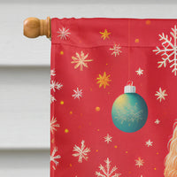 Poodle Holiday Christmas House Flag