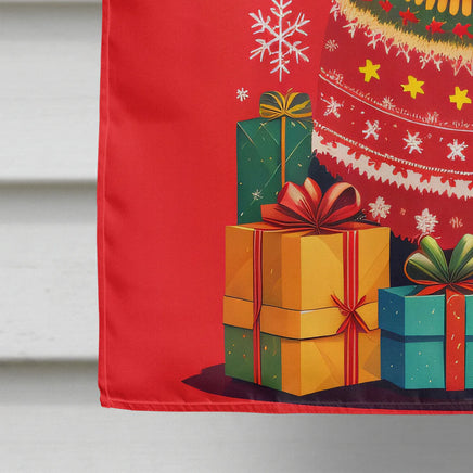 Schnauzer Holiday Christmas House Flag