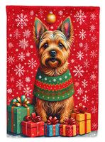 Norwich Terrier Holiday Christmas House Flag