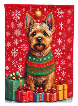 Norwich Terrier Holiday Christmas House Flag