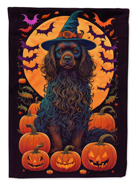 Boykin Spaniel Witchy Halloween House Flag