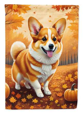 Corgi Fall Garden Flag