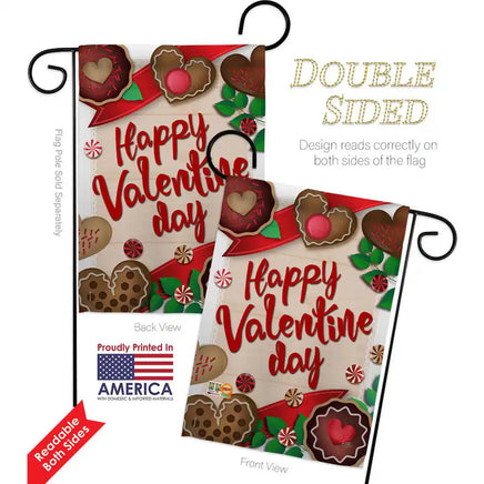 13 In. X 18.5 In. Very Sweet Valentine Day Garden Flag 2-Sided Spring Decorative Vertical Flags