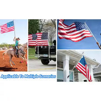 6 Ft. Stainless Steel Adjustable Length Flagpole Silver