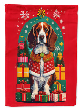 Welsh Springer Spaniel Holiday Christmas House Flag