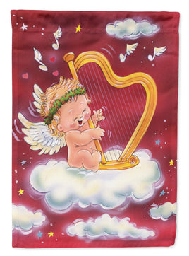 Angels with Harp Valentine's Flag Garden Size AAH7273GF