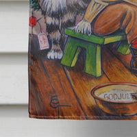 Christmas Gnome by the Tree Flag Canvas House Size ACG0134CHF