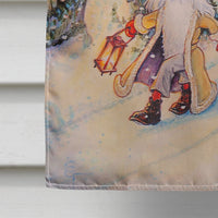 Christmas Gnome pulling a sled Flag Canvas House Size ACG0144CHF