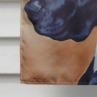 Black Great Dane Flag Canvas House Size AMB1041CHF