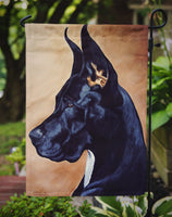 Black Great Dane Flag Garden Size