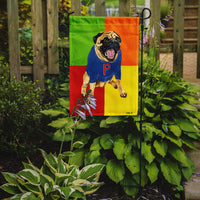 Go Team Varsity Pug Flag Garden Size AMB1068GF