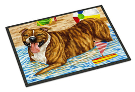 Beach Bum Staffie Indoor or Outdoor Mat 24x36 AMB1338JMAT