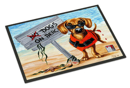 The Dog Beach Dachshund Indoor or Outdoor Mat 24x36 AMB1341JMAT