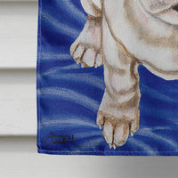 Diamond in Blue French Bulldog Flag Canvas House Size AMB1351CHF