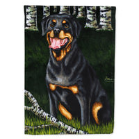 Backwoods Companion Rottweiler Flag Canvas House Size AMB1388CHF