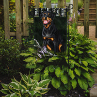 Backwoods Companion Rottweiler Flag Garden Size