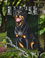 Backwoods Companion Rottweiler Flag Garden Size