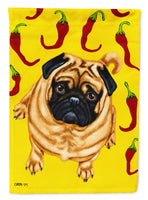 Pick a Pepper Pug Flag Garden Size AMB1412GF