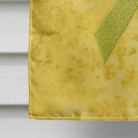 Yellow Ribbon for Sarcoma, Bone or Bladder Cancer Awareness Flag Canvas House Size AN1203CHF