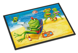 Frogs on the Beach Indoor or Outdoor Mat 24x36 APH0080JMAT