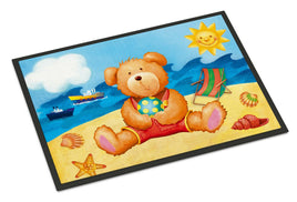 Teddy Bear on the Beach Indoor or Outdoor Mat 18x27 APH0088MAT