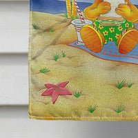 Teddy Bears Picnic on the Beach Flag Canvas House Size APH0239CHF