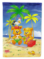 Teddy Bears Picnic on the Beach Flag Garden Size