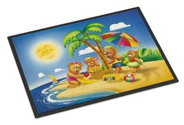 Bears Playing at the Beach Indoor or Outdoor Mat 24x36 APH0375JMAT