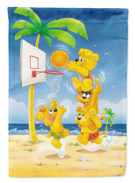 Bears playing Basketball Flag Garden Size APH0388GF