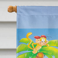 Bears playing Volleyball Flag Canvas House Size APH0389CHF